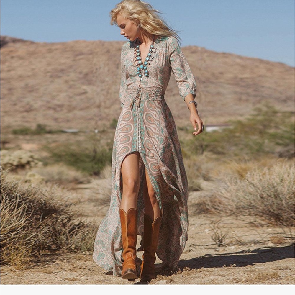 Boho maxi dress/coverup